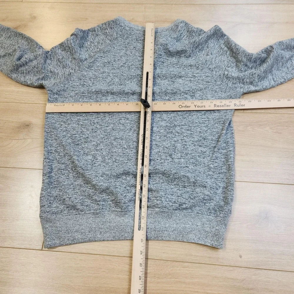 Iron And Resin Sweatshirt Mens Small Gray Henley Knit Fleece Pullover USA